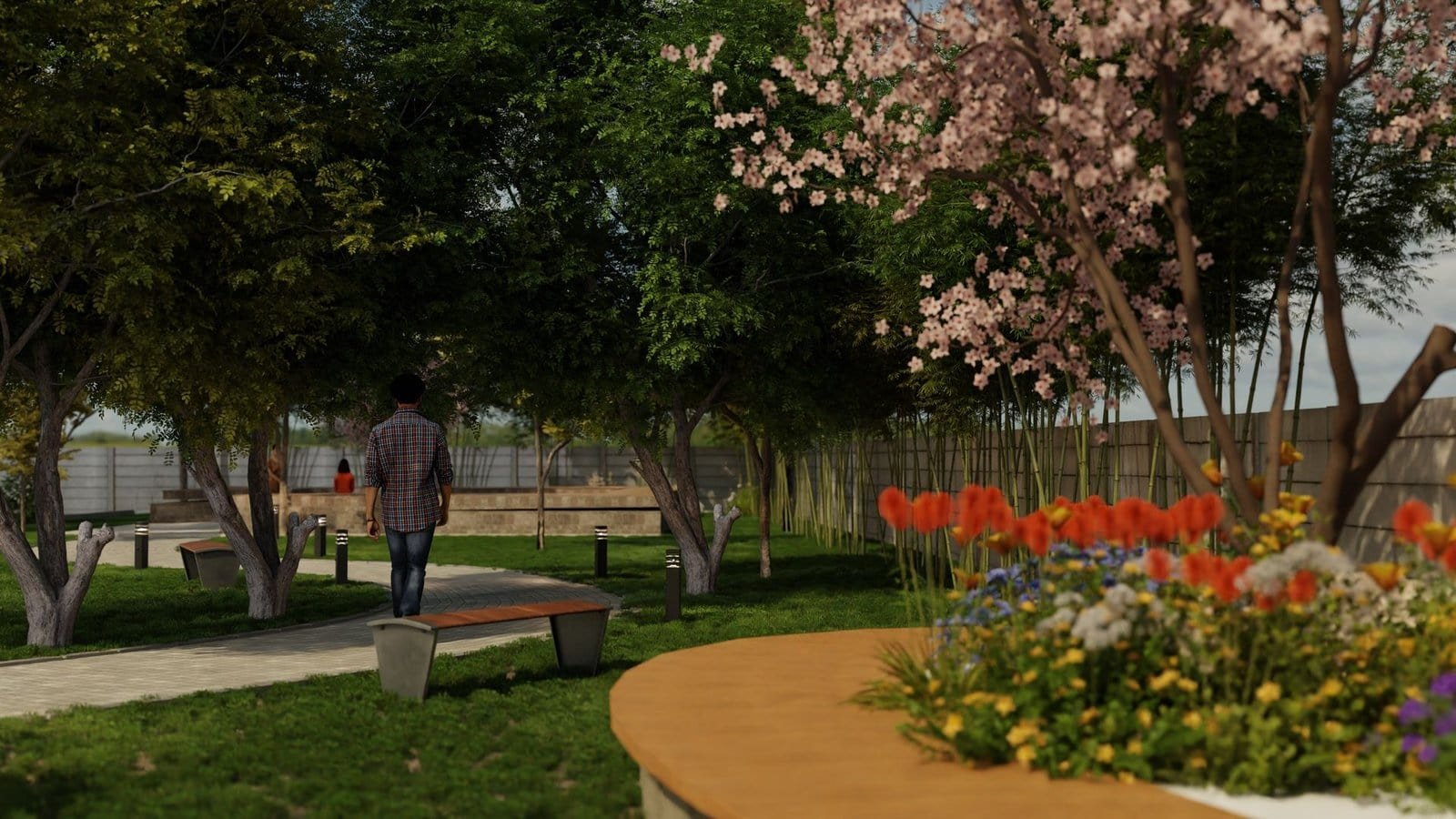 Avenue 2 - landscaped greens